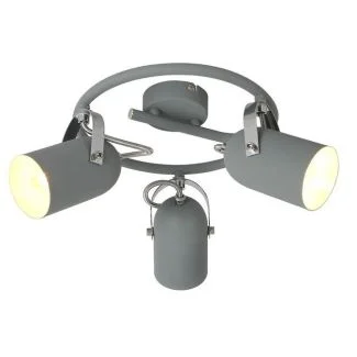 CANDELLUX 98-66497 GRAY SPIRALA 3X40W E14 SZARY