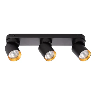 MILAGRO ML9937 Lampa Sufitowa Andy 3xGU10 Czarny + Złoty