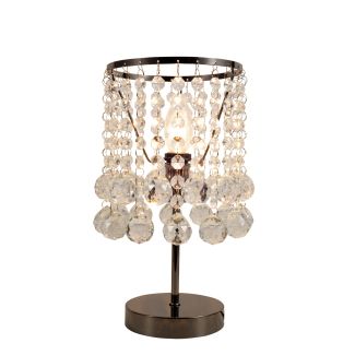 REALITY 527701-29 London crystal lampka 1 płomienna czarny chrom