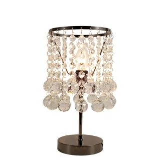 REALITY 527701-29 London crystal lampka 1 płomienna czarny chrom