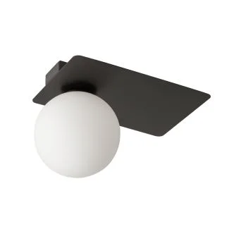 SIGMA 33273 ARGON 1 prostokąt czarny plafon