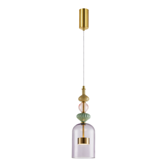 MILAGRO ML0359 Lampa wisząca ARTE 12W LED śr. 13cm mosiądz