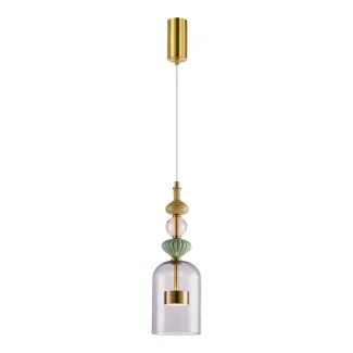 MILAGRO ML0359 Lampa wisząca ARTE 12W LED śr. 13cm mosiądz