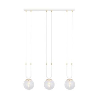 EMIBIG 1116/3 LAMPA WISZĄCA GLAM 3 WHITE/TRANSPARENT