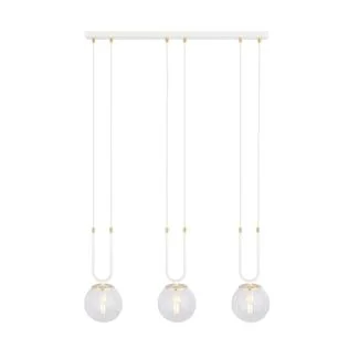 EMIBIG 1116/3 LAMPA WISZĄCA GLAM 3 WHITE/TRANSPARENT