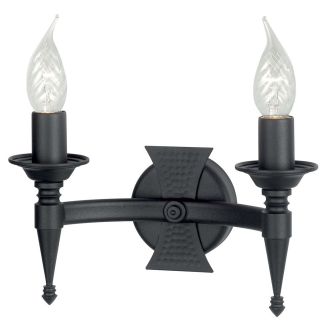 ELSTEAD SAXON SAX2 BLK 2Lt Wall Light