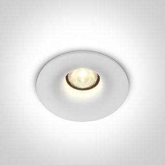 ONE LIGHT 10107DB/W/W Inia biały wpust COB LED IP54 3000K 7W dark light