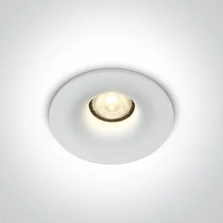 ONE LIGHT 10107DB/W/W Inia biały wpust COB LED IP54 3000K 7W dark light