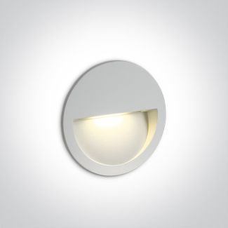 ONE LIGHT 68068/W/W Manolada biały wpust ścienny LED 3000K 3W IP65
