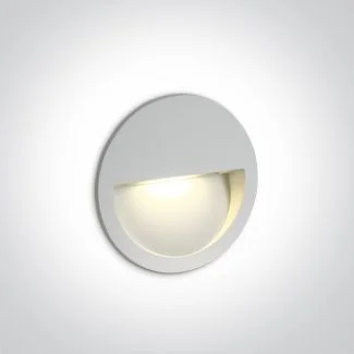 ONE LIGHT 68068/W/W Manolada biały wpust ścienny LED 3000K 3W IP65
