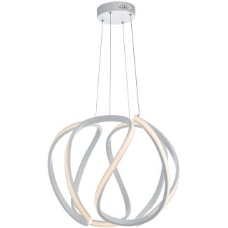 DAR ALO862 ALONSA PENDANT LARGE WHITE LED