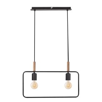 CANDELLUX 32-73518 FRAME LAMPA WISZĄCA 2X60W E27 CZARNY