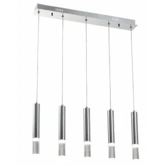 REALITY 330505-06 Gwen - lampa wisząca 5 płomienna LED chrom