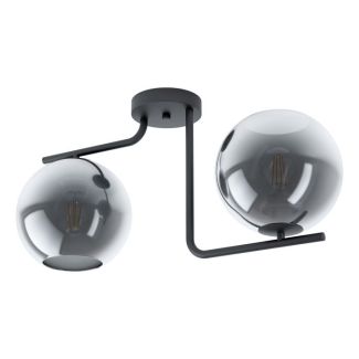 EGLO 98514 LAMPA MAROJALES OPRAWA SUFITOWA DL/2 E27 SCHWARZ/SW-TRANSP.MAROJALES