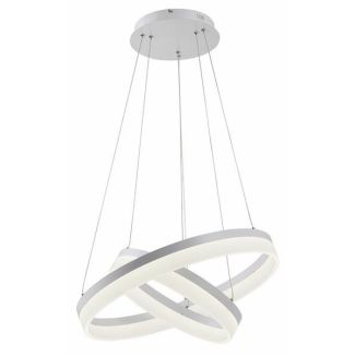 REALITY 330602-01 Cornelia - lampa wisząca 2 płomienna LED biała