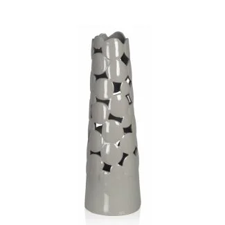 Artehome A2859-B Wazon ażurowy-szary 45 cm