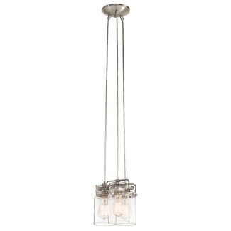 ELSTEAD Brinley KL-BRINLEY3-NI 3 Light Pendant - Brushed Nickel