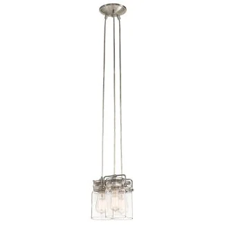 ELSTEAD Brinley KL-BRINLEY3-NI 3 Light Pendant - Brushed Nickel