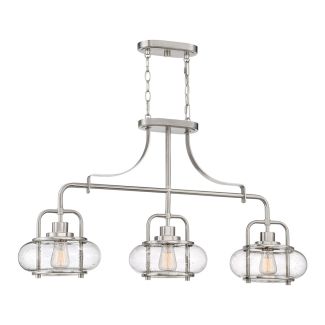 ELSTEAD Trilogy QZ-TRILOGY-ISLE-BN 3 Light Island Pendant - Brushed Nickel