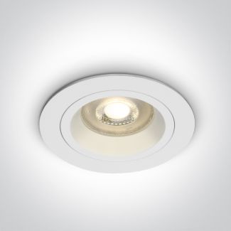 ONE LIGHT 10105ALG/W Jalia biały wpust z oprawką GU10 MR16 50W dark light
