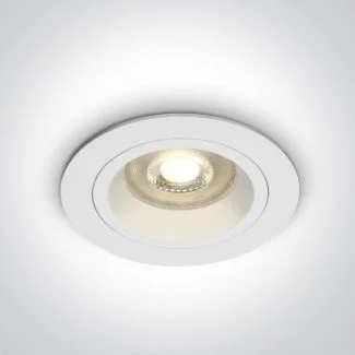 ONE LIGHT 10105ALG/W Jalia biały wpust z oprawką GU10 MR16 50W dark light