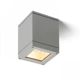 RENDL R10386 QUADRA M sufitowa srebrnoszara 230V E27 75W IP54