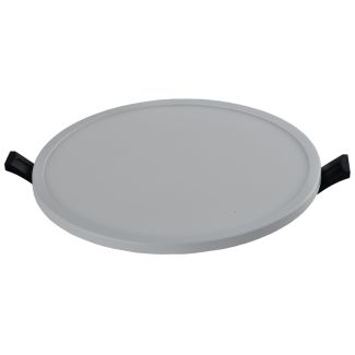 AZZARDO AZ4165 SLIM 22 ROUND 3000K IP44 WH TECHNICAL DOWNLIGHT WHITE