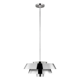 ELSTEAD Brisbin FE-BRISBIN-PN 1 Light Pendant - Polished Nickel