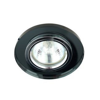 CANDELLUX 2230491 SS-15 CH/BK MR16 CHROM oczko sufitowe lampa sufitowa STAŁA OKRĄGŁA SZKŁO CZARNE