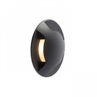 RENDL R12621 KICK III wpuszczana czarna 230V LED 1W IP54 3000K