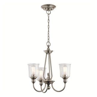 ELSTEAD Waverly KL-WAVERLY3-CLP 3 Light Chandelier - Classic Pewter