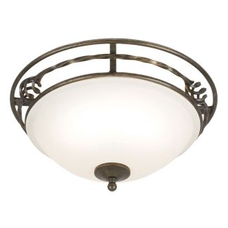 ELSTEAD PEMBROKE PB/F/A BLK/GOLD Flush Mount