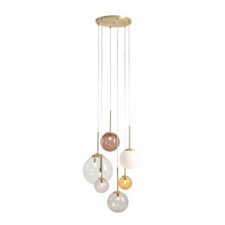 ALDEX 1119K40_R LAMPA WISZĄCA BOSSO 6 RING MULTICOLOUR