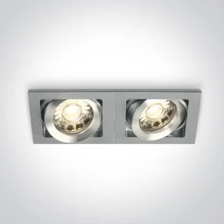 ONE LIGHT 51205B/AL Palatiano 2 aluminiowy wpust z oprawką GU5.3 MR16