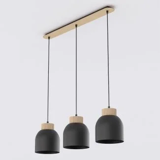 EMIBIG 1629/3 VIGO 3 BLACK LAMPA WISZĄCA
