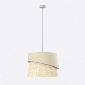 EMIBIG 1712/1 CANVA 1 MOKKA RATTAN Lampa wisząca