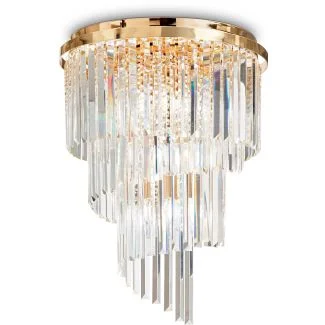 IDEAL LUX CARLTON PL12 ORO 213507