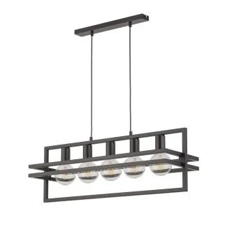 SIGMA 32397 MERCI 5 lampa wisząca czarna