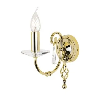 ELSTEAD AEGEAN AG1 POL BRASS 1Lt Wall Light