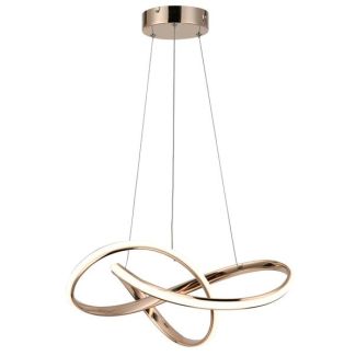 REALITY 334901-26 Hannah - lampa wisząca alu różowe złoto ze ściemniaczem i pilotem