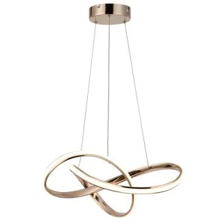 REALITY 334901-26 Hannah - lampa wisząca alu różowe złoto ze ściemniaczem i pilotem