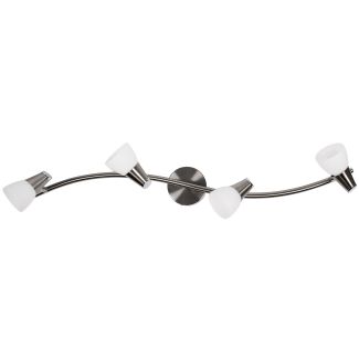 CANDELLUX 94-70005 SELIA LAMPA SUFITOWA LISTWA 4X40W G9 NIKIEL MAT/CHROM BIAŁY (BŻ)
