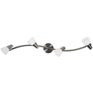 CANDELLUX 94-70005 SELIA LAMPA SUFITOWA LISTWA 4X40W G9 NIKIEL MAT/CHROM BIAŁY (BŻ)