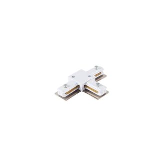 AZZARDO AZ4740 TRACK 1LINE T CONNECTOR WH TECHNICAL COMPONENT WHITE łącznik 1-fazowy
