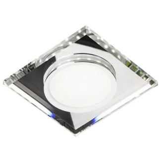 CANDELLUX 2263885 SSP-22 CH/TR+WH 8W LED 230V RING LED BIAŁY oczko sufitowe lampa sufitowa STAŁA KWADRATOWA SZKŁO TRANSPARENTNE