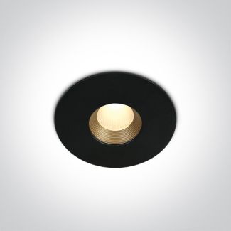 ONE LIGHT 10108H/B/W Anarita czarny wpust COB LED IP54 3000K 8W dark light