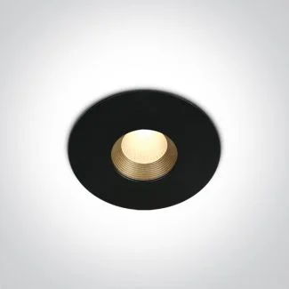 ONE LIGHT 10108H/B/W Anarita czarny wpust COB LED IP54 3000K 8W dark light
