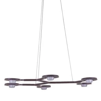 ITALUX AD16014-6B DARK COFFEE Kresyda lampa wisząca brązowy 3000K