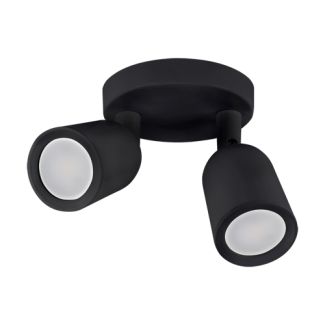 IDEUS 3985 BOGNA GU10 2C BLACK Oprawa ścienno-sufitowa
