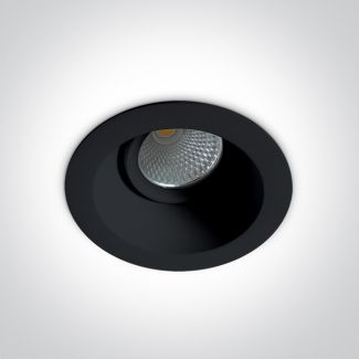ONE LIGHT 11107FD/B/W Koropi czarny wpust COB LED 3000K 7W dark light